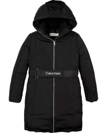 Calvin Klein Dynefrakke    Bælte Ck Black