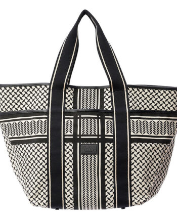 Lala Berlin Shopper East West Tote Marin Heritage Stripe Bla