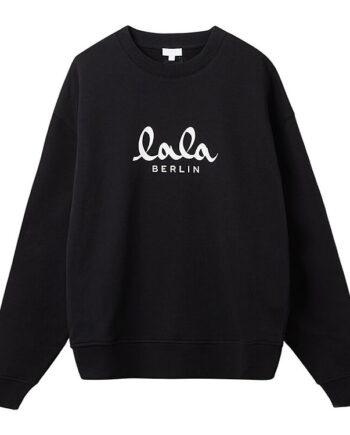 Lala Berlin Sweatshirt Lala Sort    Hvid