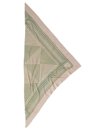 Lala Berlin Tørklæde 162x85 Triangle Puzzle Dune Sage