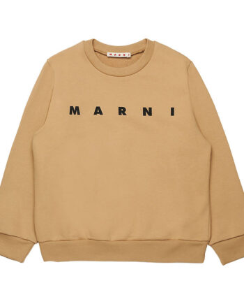 Marni Sweatshirt Cardboard Beige    Logo