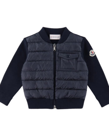 Moncler Cardigan Strik Dun Navy