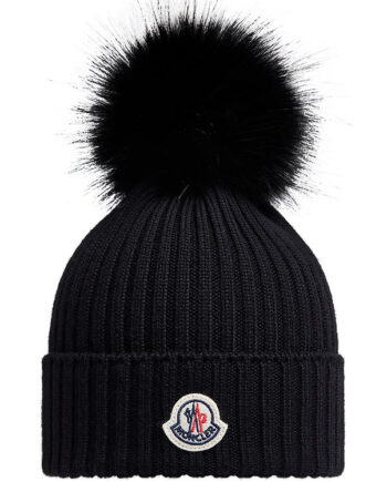 Moncler Hue Strik Uld Navy    Kvast