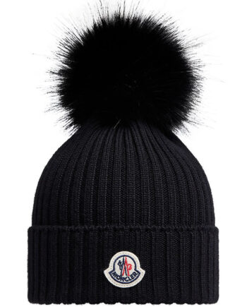 Moncler Hue Uld Sort    Kvast