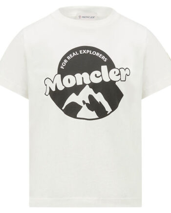 Moncler  -shirt Hvid    Print