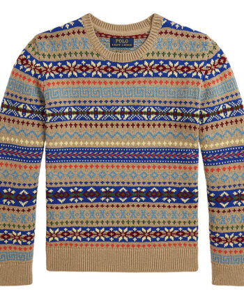 Polo Ralph Lauren Bluse Bomuld Uld Beige Multifarvet