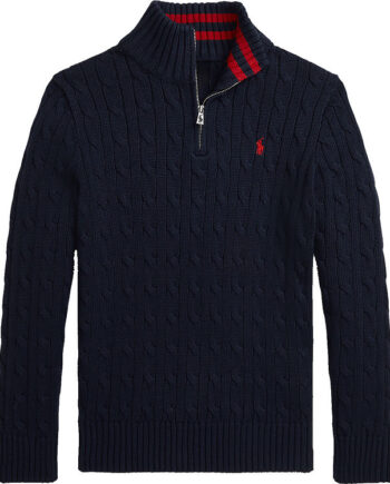 Polo Ralph Lauren Bluse    Lynlås Strik Navy
