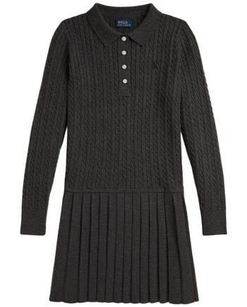 Polo Ralph Lauren Kjole Strik Gråmeleret