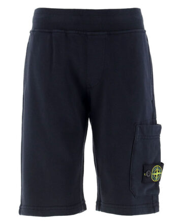 Stone Island Sweatshorts Navy Blue    Logo