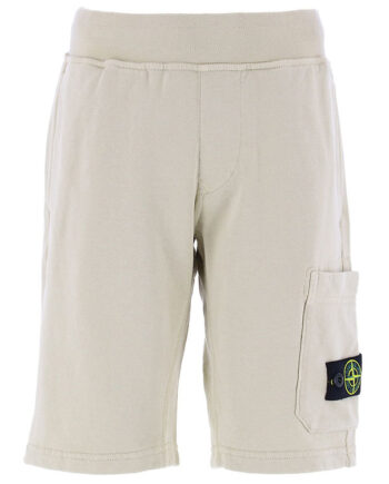 Stone Island Sweatshorts Sand    Logo