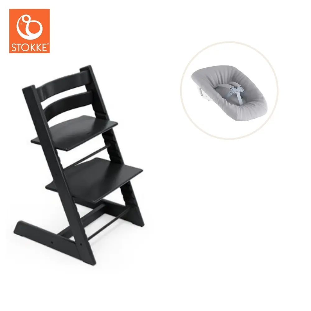 Højstol Inkl Newborn Sæt Sort