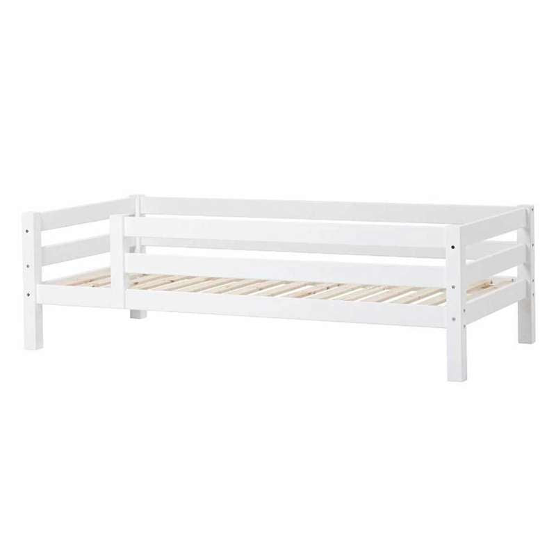 Hoppekids Eco Luxury Juniorseng 90x200 Cm Sengehest Fleksibel Indlægsbund Hvid