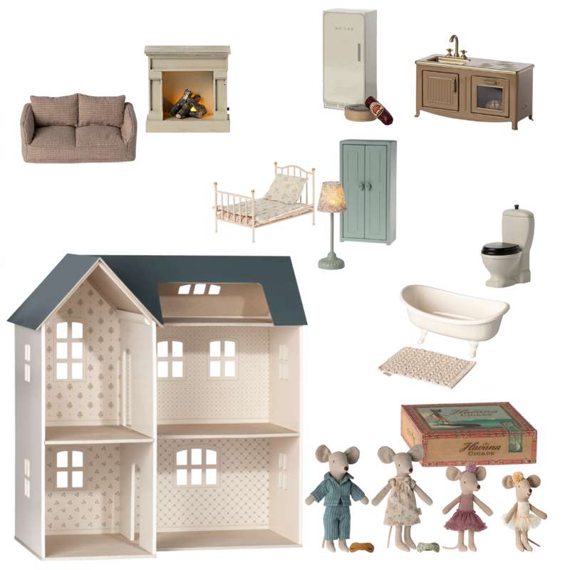 Maileg House Of Miniature Dukkehus Mus Bundle